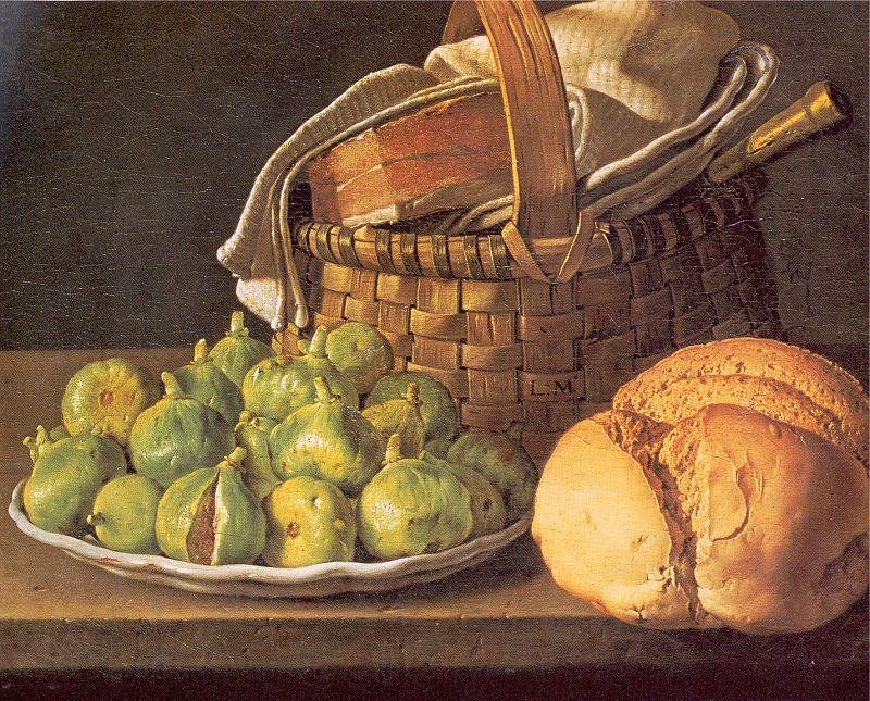 Melendez, Luis Eugenio Still-Life with Figs Germany oil painting art